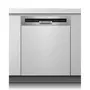 QILIVE Lave vaisselle semi-encastrable 600070362, 14 couverts, 60 cm, 44 dB, 8 programmes