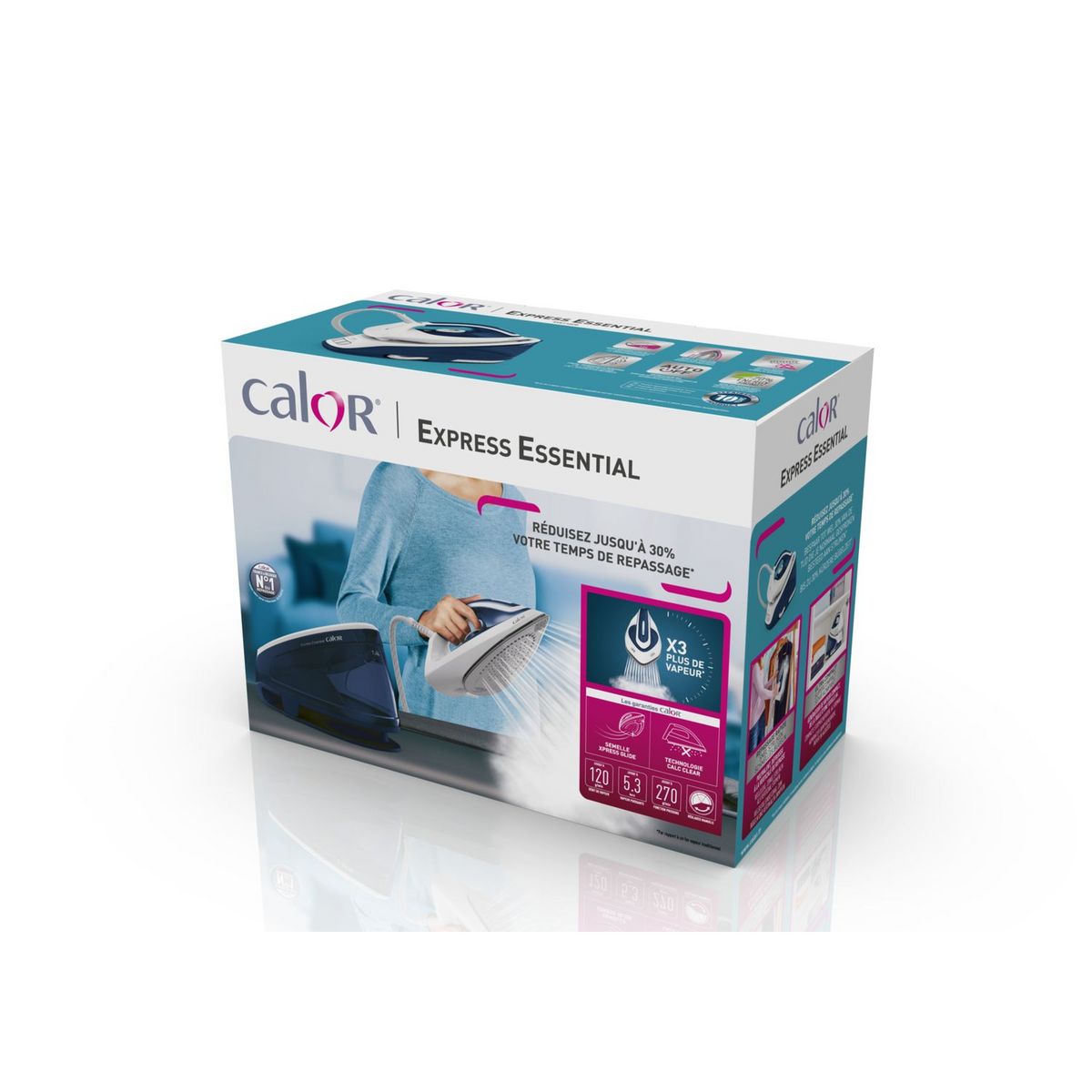 CALOR Centrale vapeur Express Essential SV6116C0 - Bleu