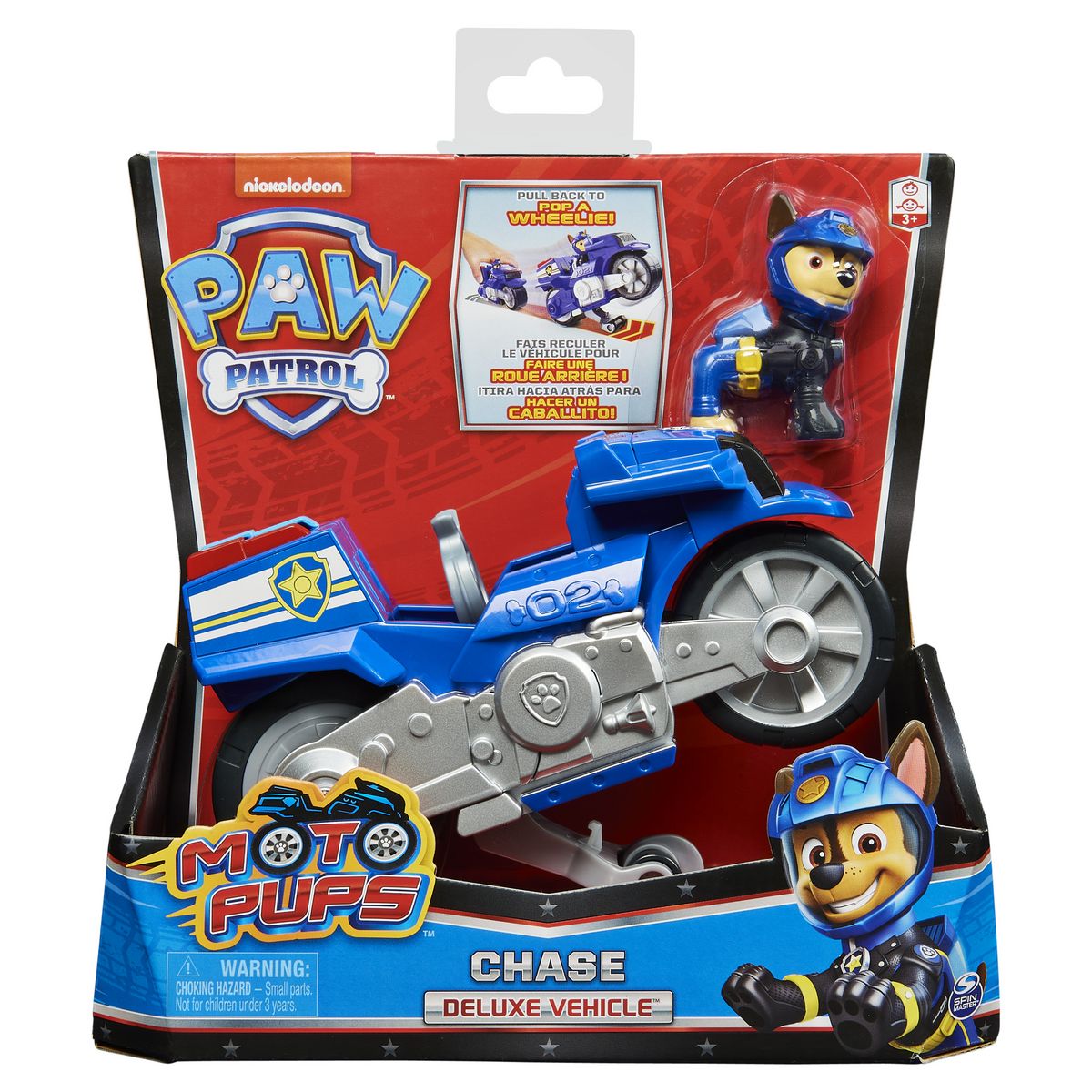 SPIN MASTER Véhicule Moto Pups + Figurine Pat Patrouille