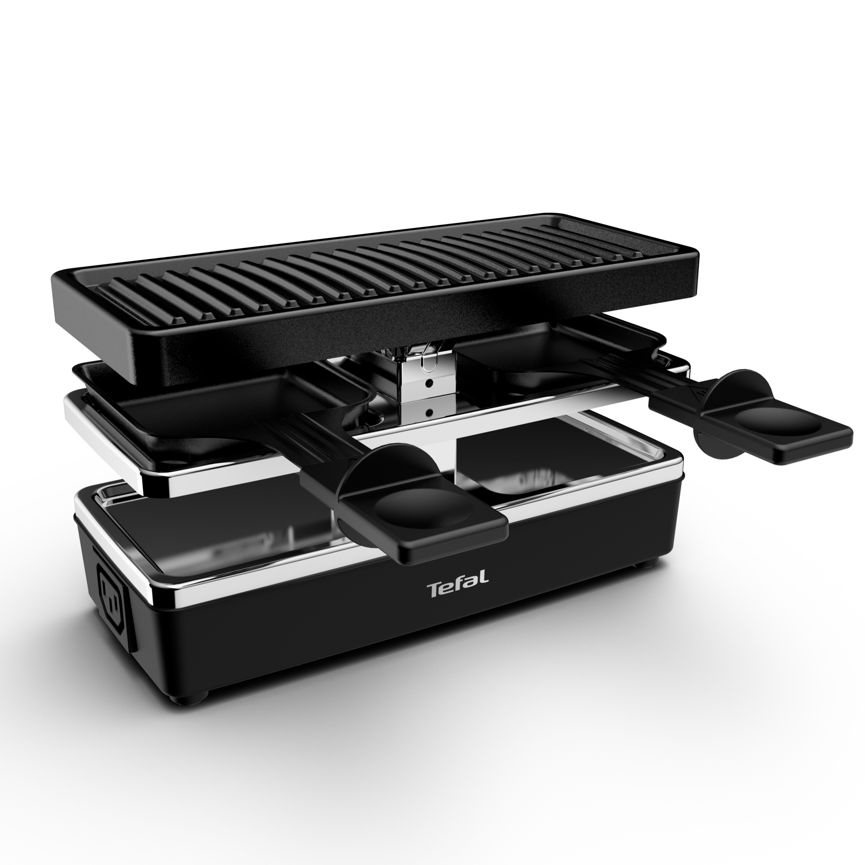Voir la diapositive 2 : TEFAL Appareil à raclette Plug & Share RE230812 - Noir