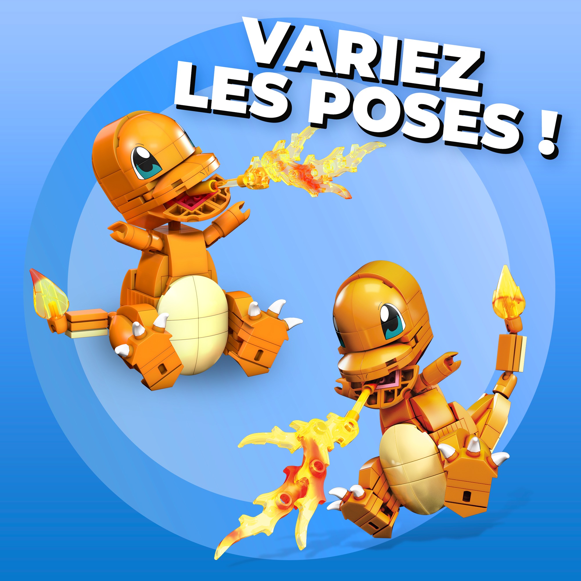 Voir la diapositive 6 : MATTEL Figurine à monter Salamèche Pokémon