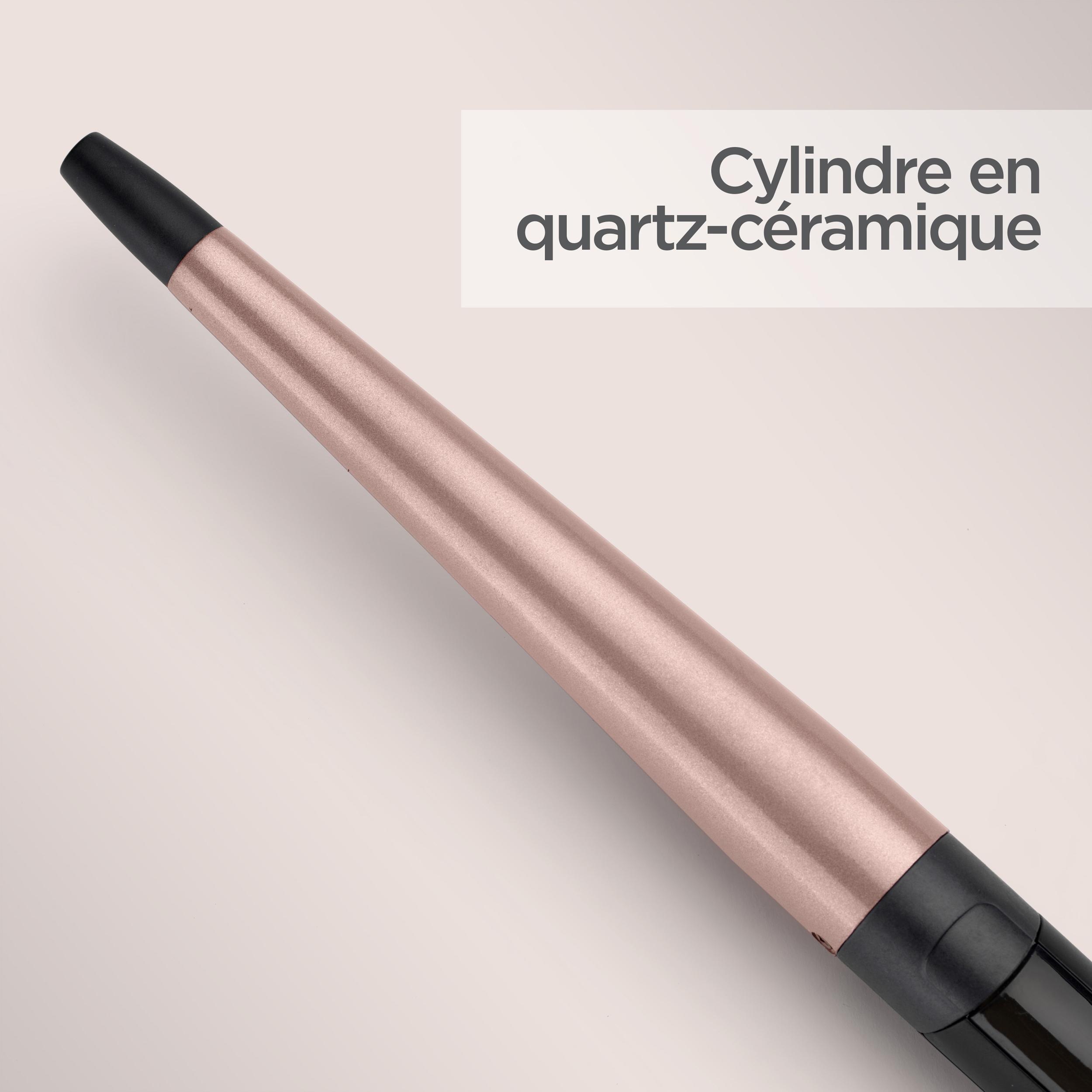 Voir la diapositive 6 : BABYLISS Boucleur conique C454E - Noir