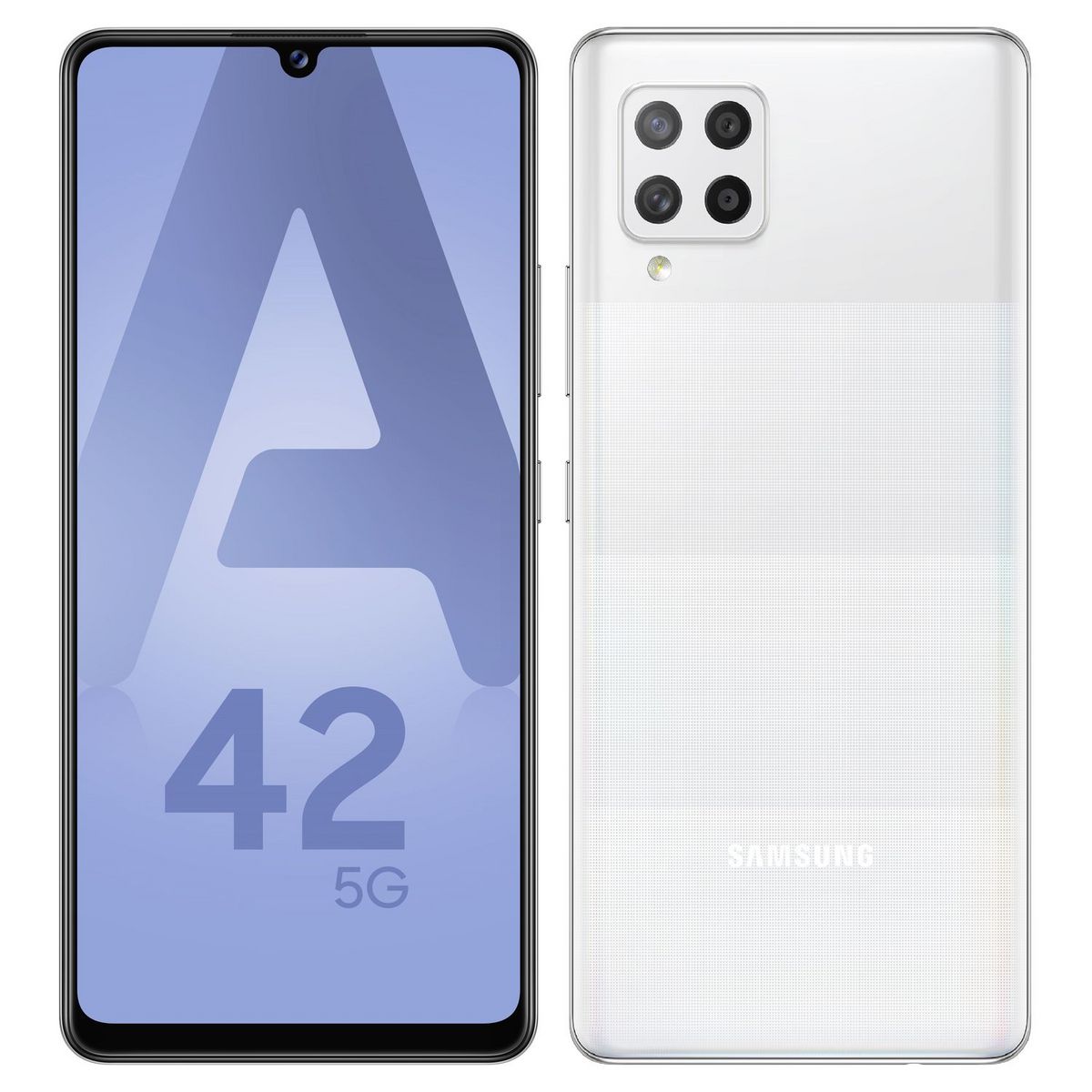 SAMSUNG Smartphone Galaxy A42 5G 128 Go  6.6 pouces Blanc Double Sim