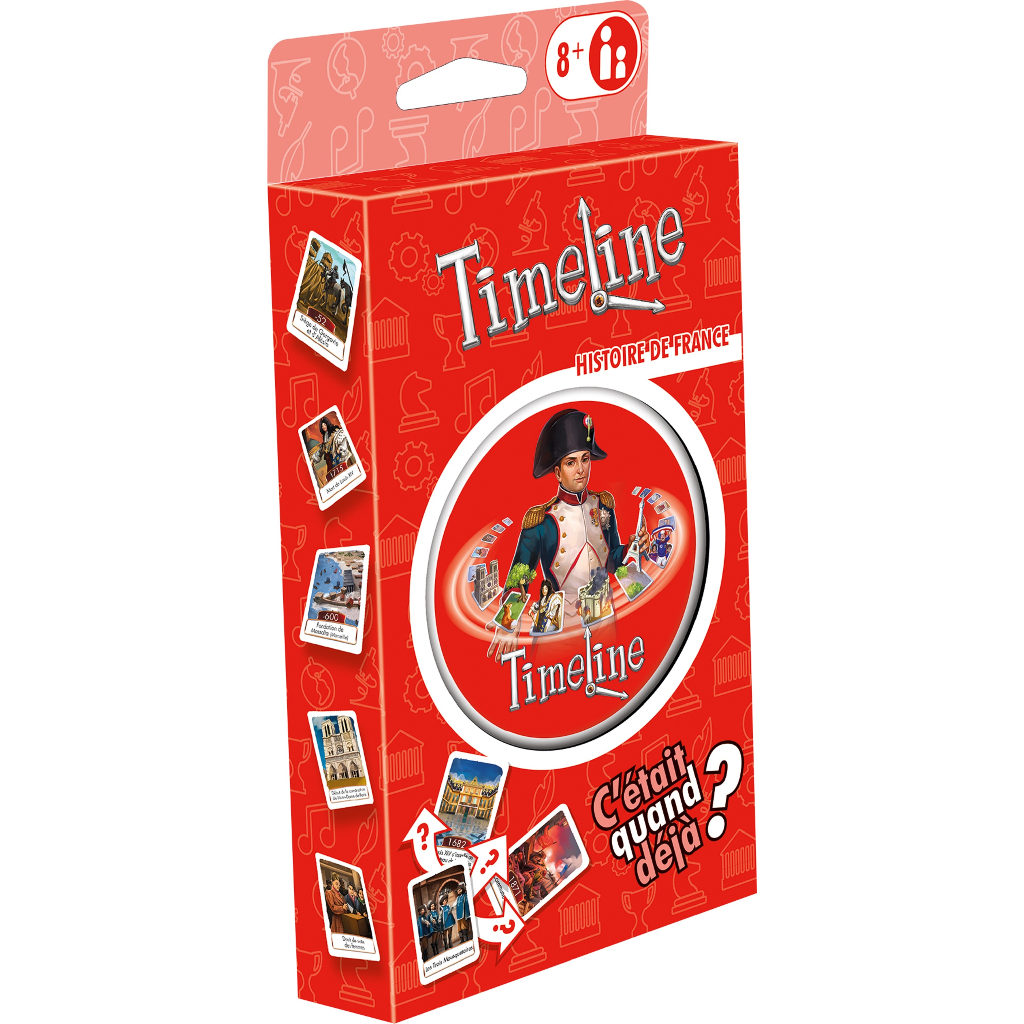 Voir la diapositive 2 : ASMODEE Jeu Timeline Histoire de France Blister Eco