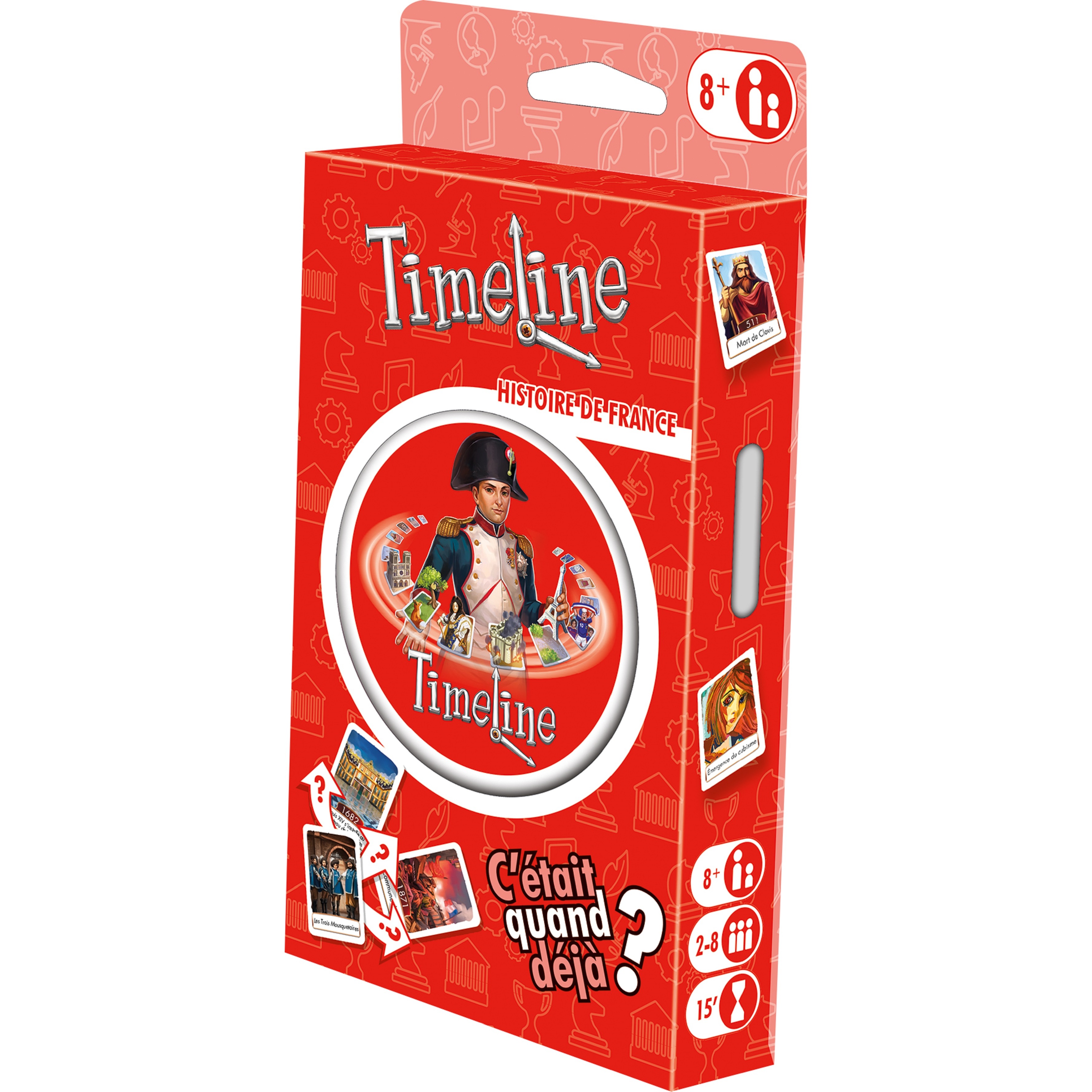 Voir la diapositive 3 : ASMODEE Jeu Timeline Histoire de France Blister Eco