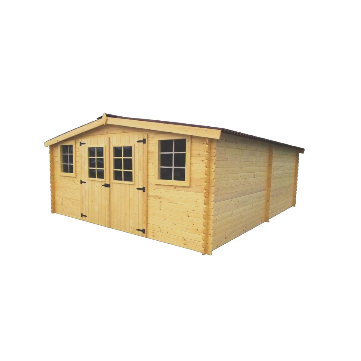 HABRITA Abri de jardin bois - 18,27m² - SPACE