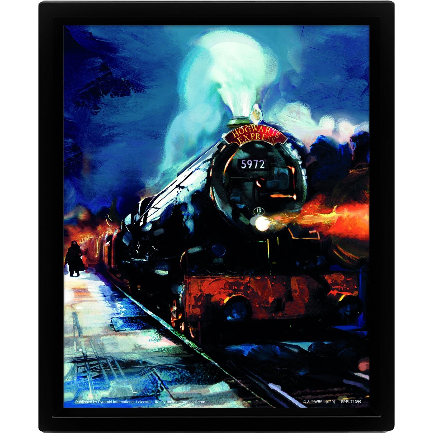 Cadre 3D Lenticulaire Harry Potter Hogwarts Express