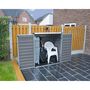 Voir la diapositive 2 : Abri de jardin en polycarbonate gris 1,25m² - VOYAGER