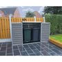 Voir la diapositive 3 : Abri de jardin en polycarbonate gris 1,25m² - VOYAGER