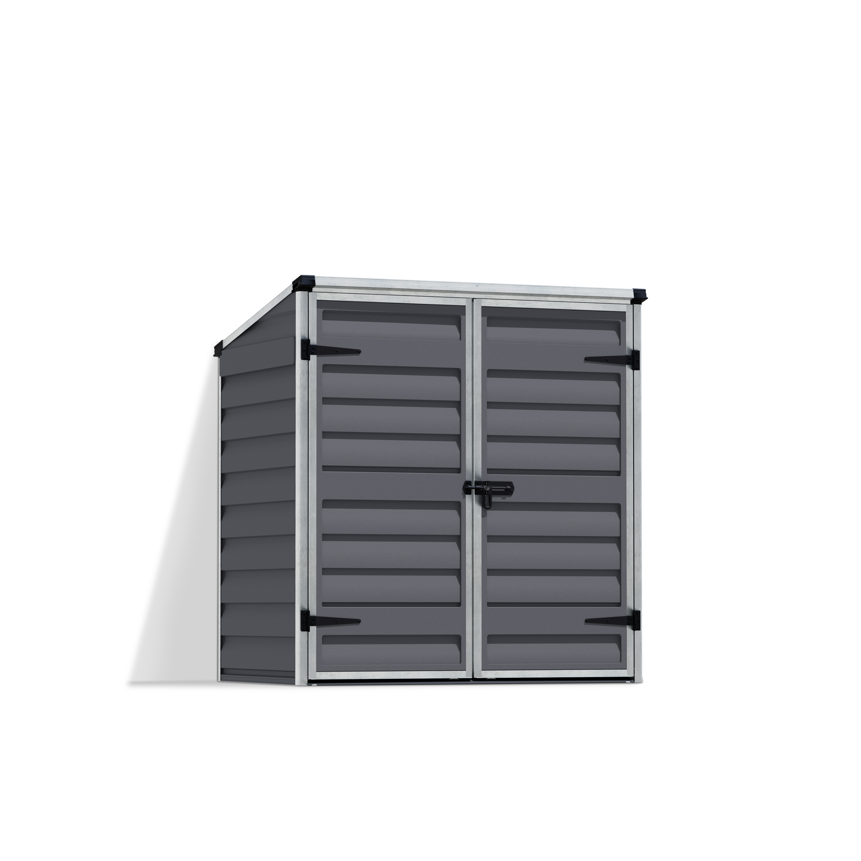 Voir la diapositive 8 : Abri de jardin en polycarbonate gris 1,25m² - VOYAGER