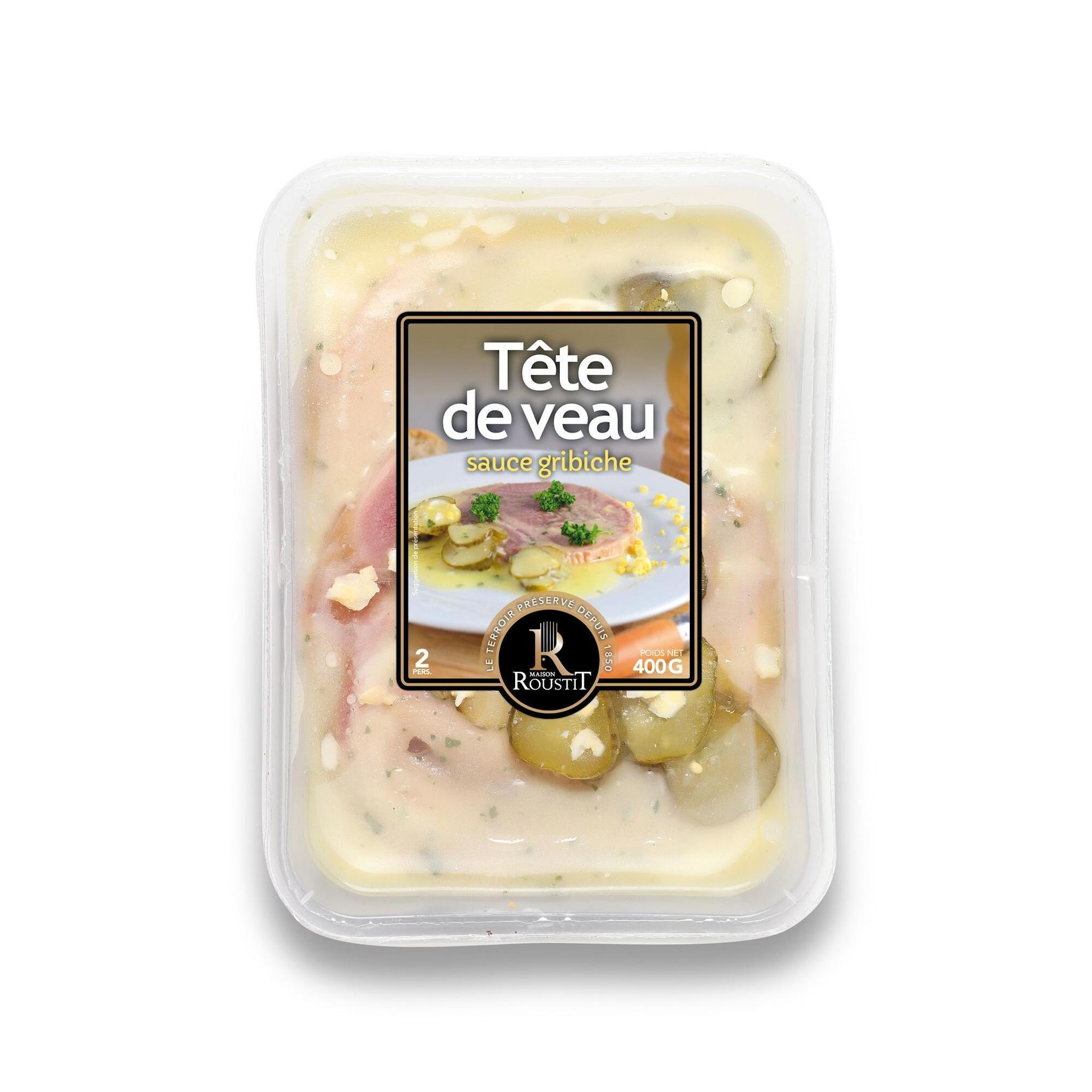 MAISON ROUSTIT Tête de veau sauce gribiche 400g