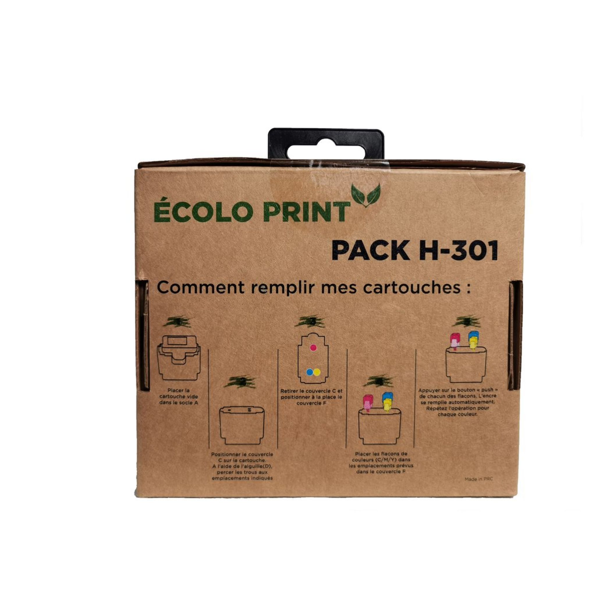 Voir la diapositive 3 : ECO INK Recharge de cartouche Ink HJ301 ECO
