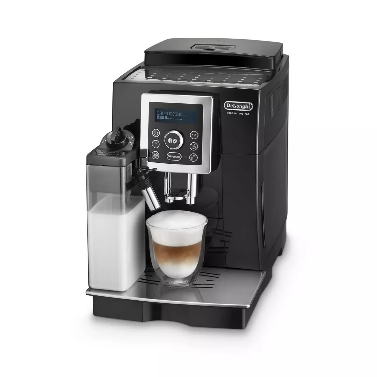 machine à expresso avec broyeur pour Café en grains et moulu 1450W gris noir
