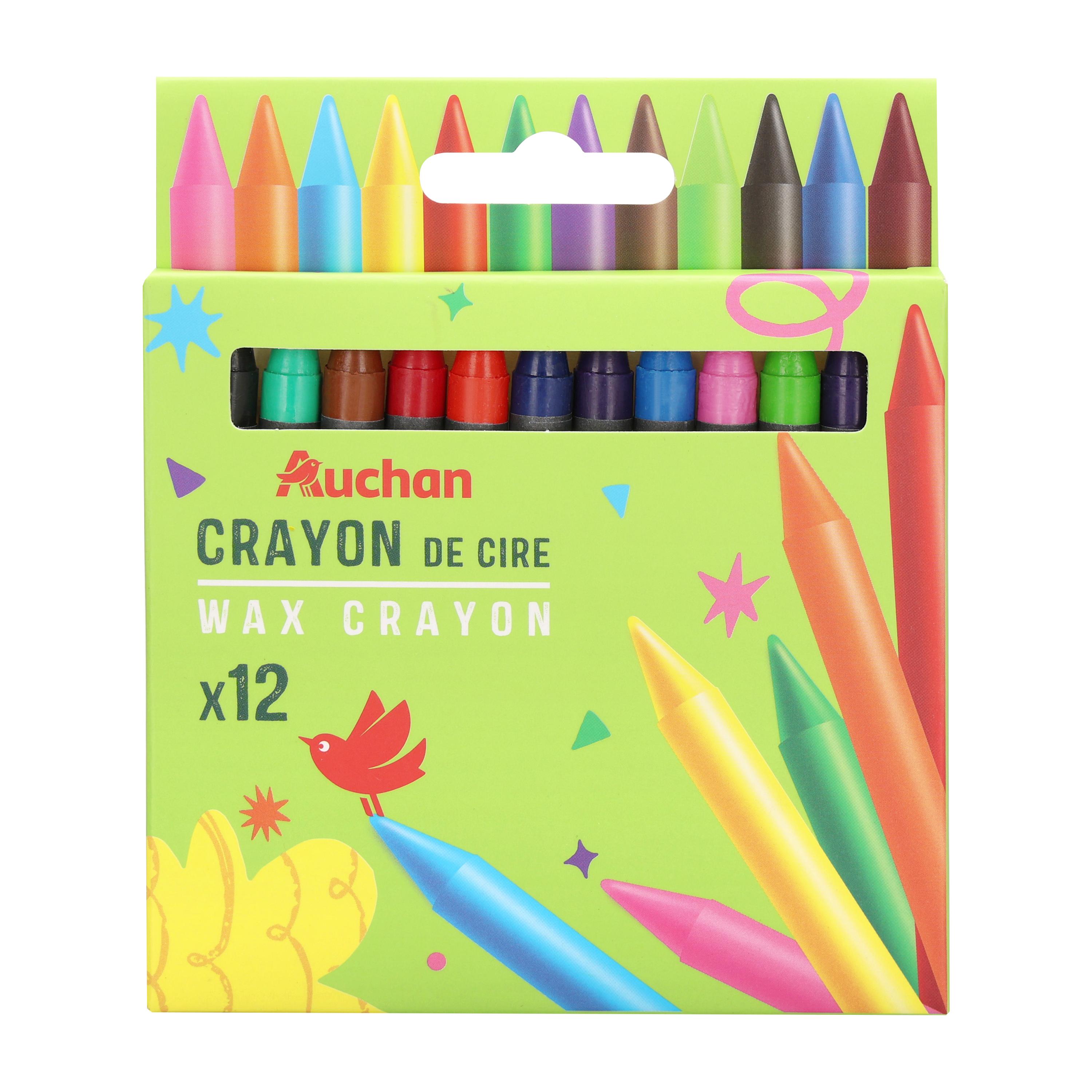 PREMIER PRIX Pochette de 12 mini crayons de cire