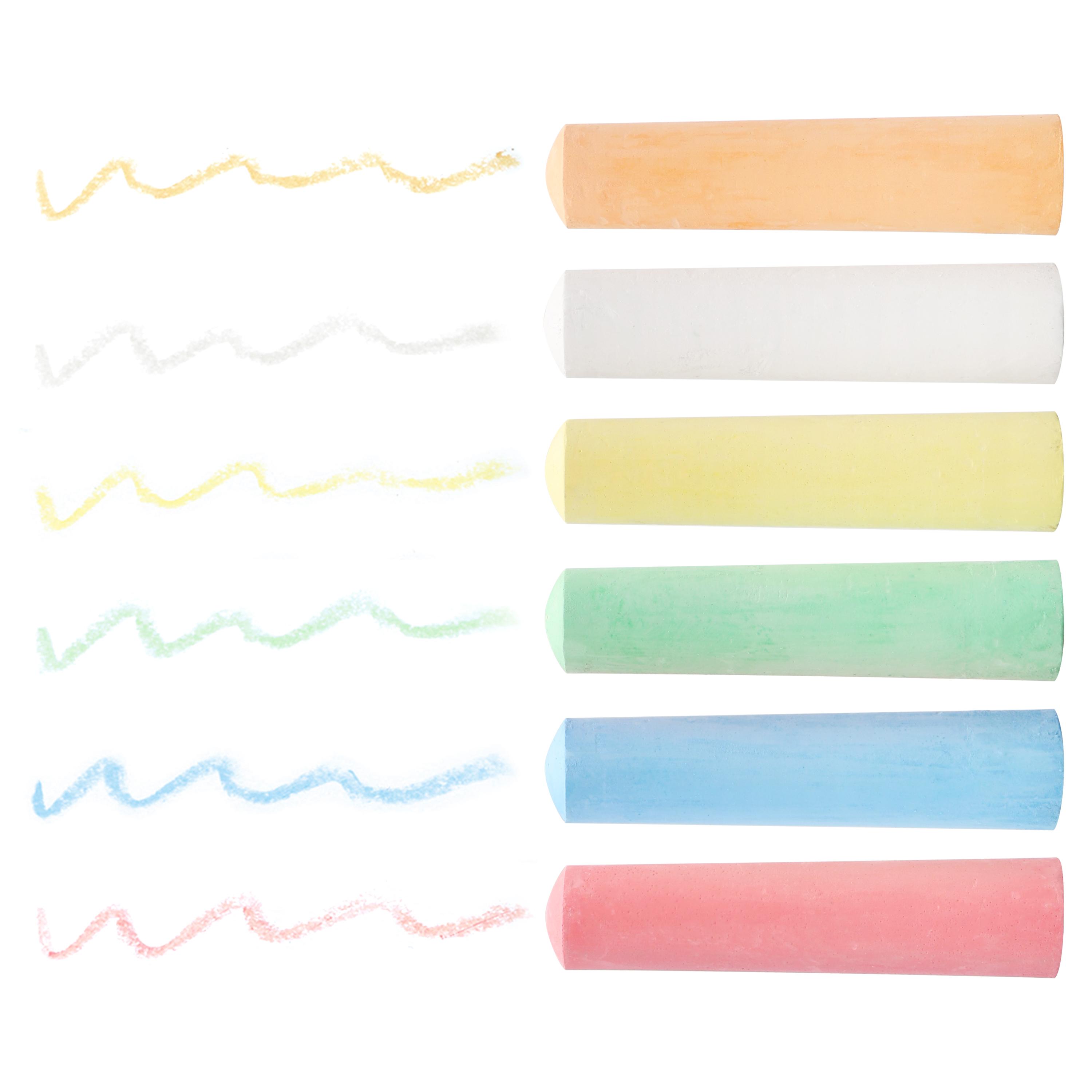 Voir la diapositive 2 : AUCHAN Grandes craies de couleurs x6