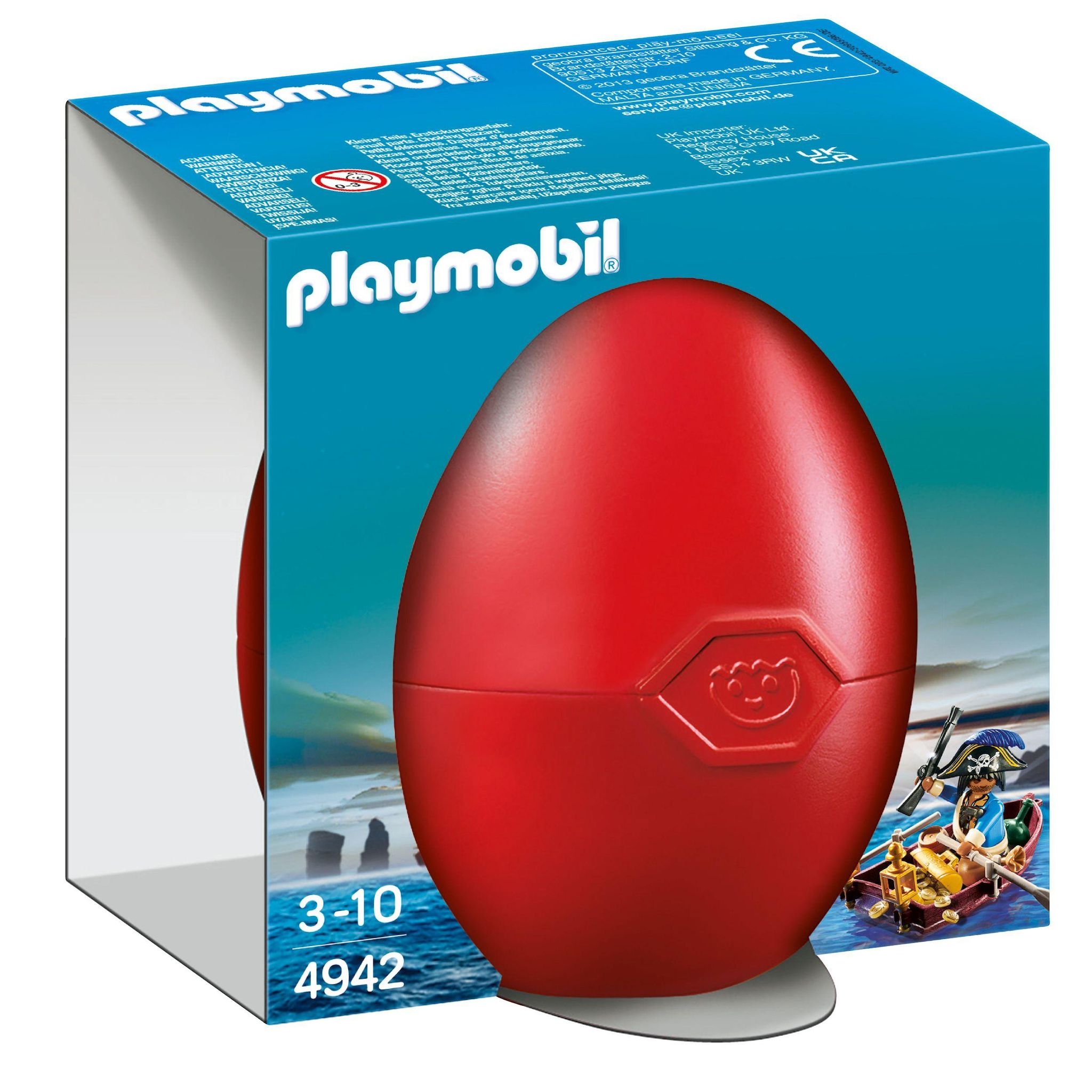 PLAYMOBIL 4942 - Pirate avec barque et trésor