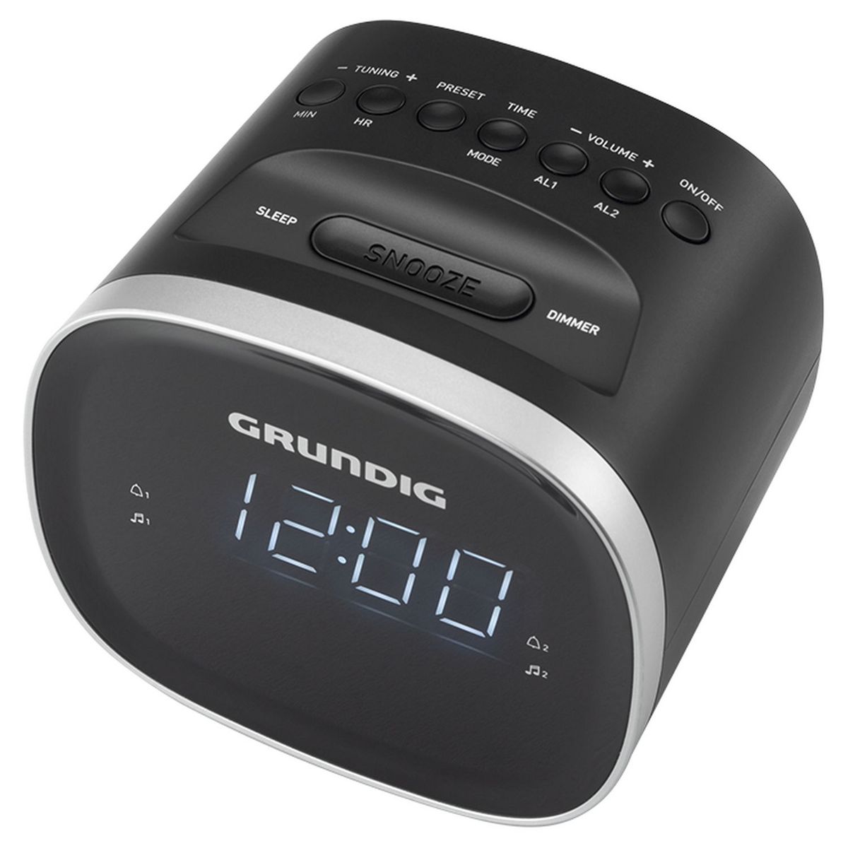 GRUNDIG Radio réveil Bluetooth - Noir - SCC240