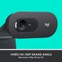 Voir la diapositive 2 : LOGITECH Webcam HD C505 - Noir