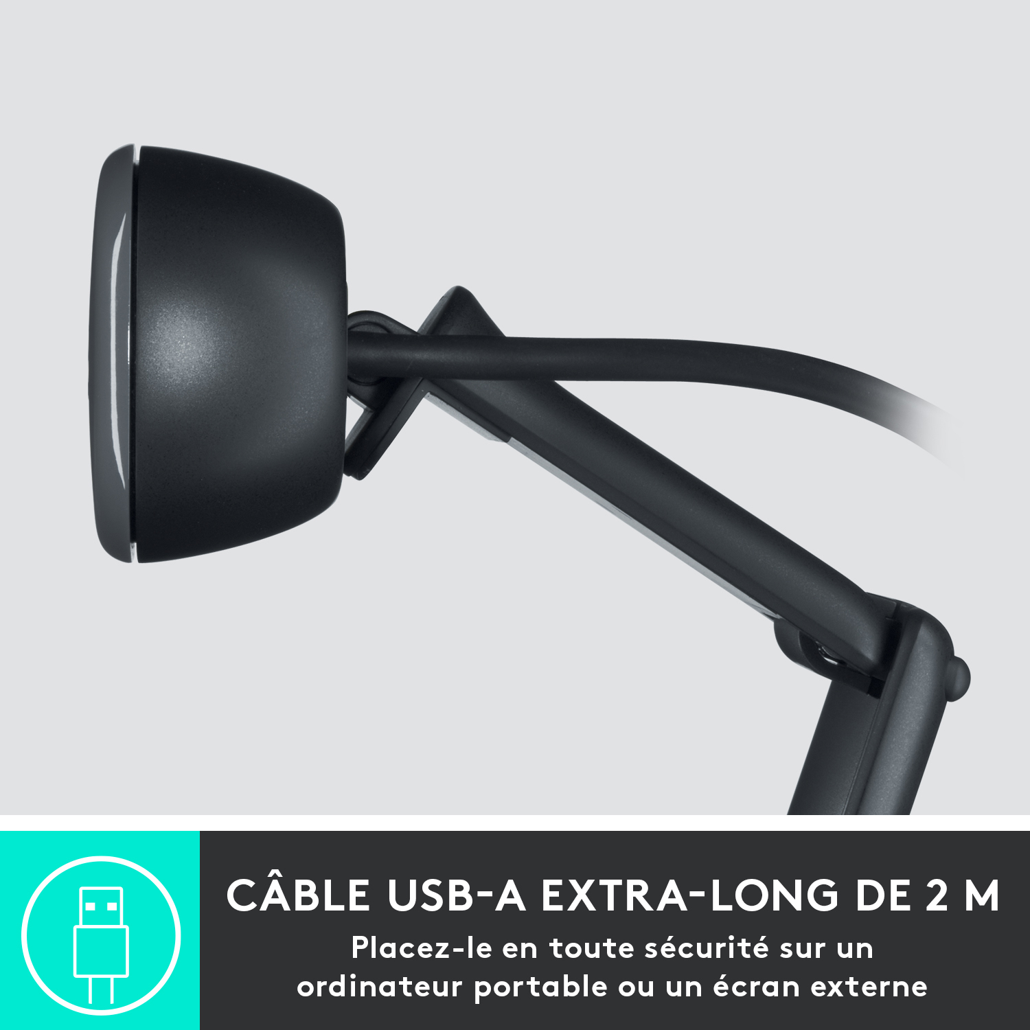 Voir la diapositive 4 : LOGITECH Webcam HD C505 - Noir