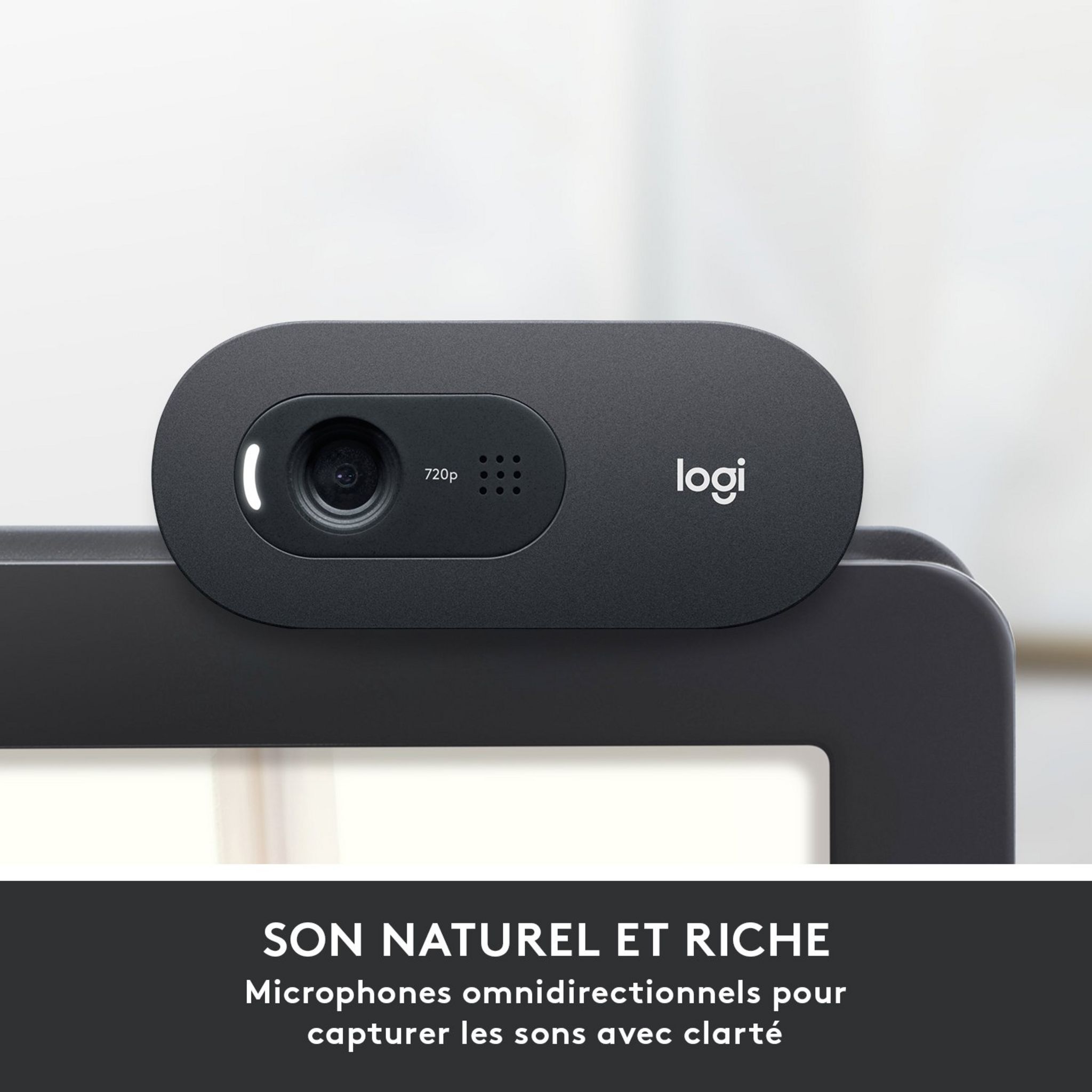 Voir la diapositive 7 : LOGITECH Webcam HD C505 - Noir