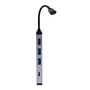 Voir la diapositive 2 : TNB Iclick HUB USBC 6 en 1 - Aluminium