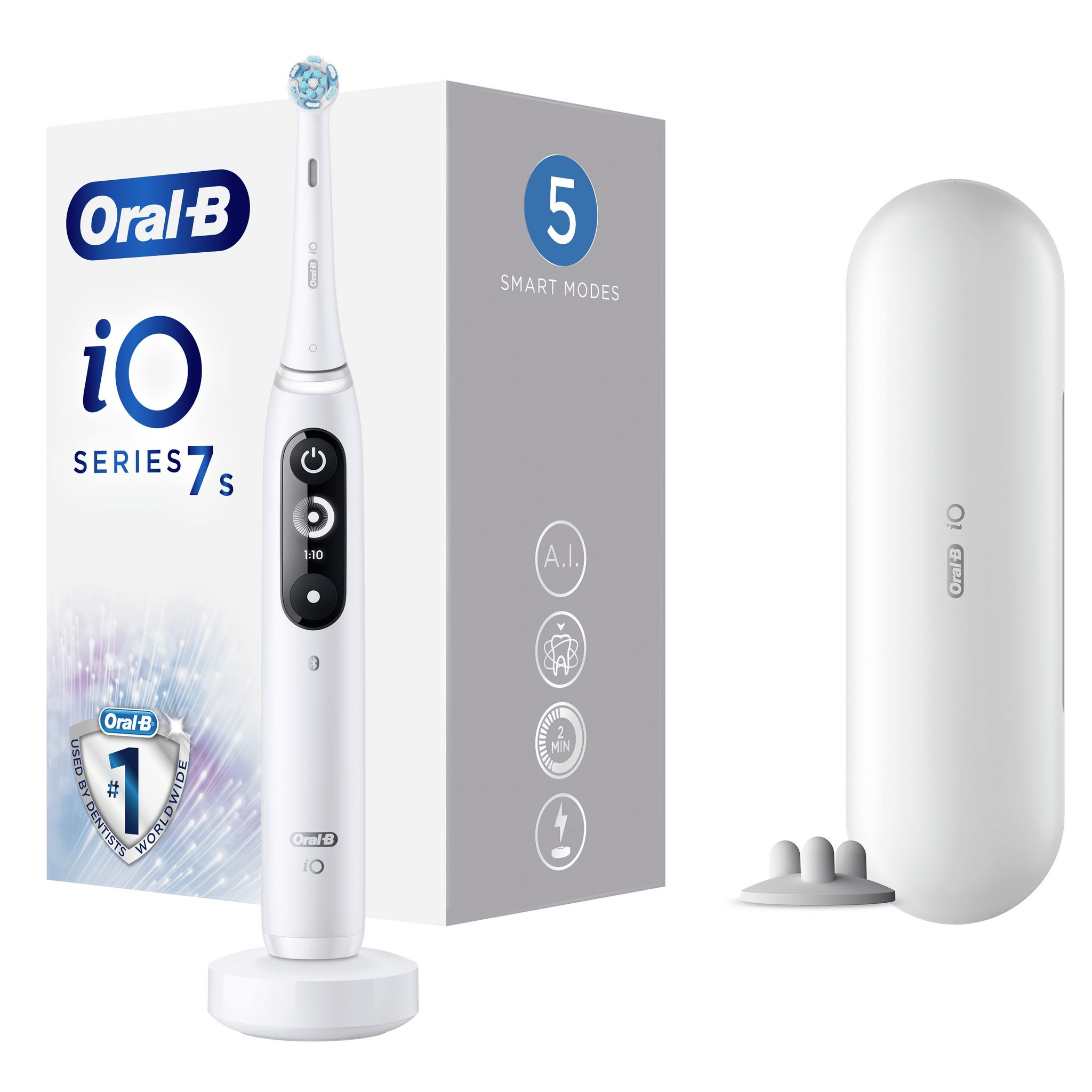 Voir la diapositive 1 : ORAL-B Brosse à dents électrique iO Serie 7s - Blanc