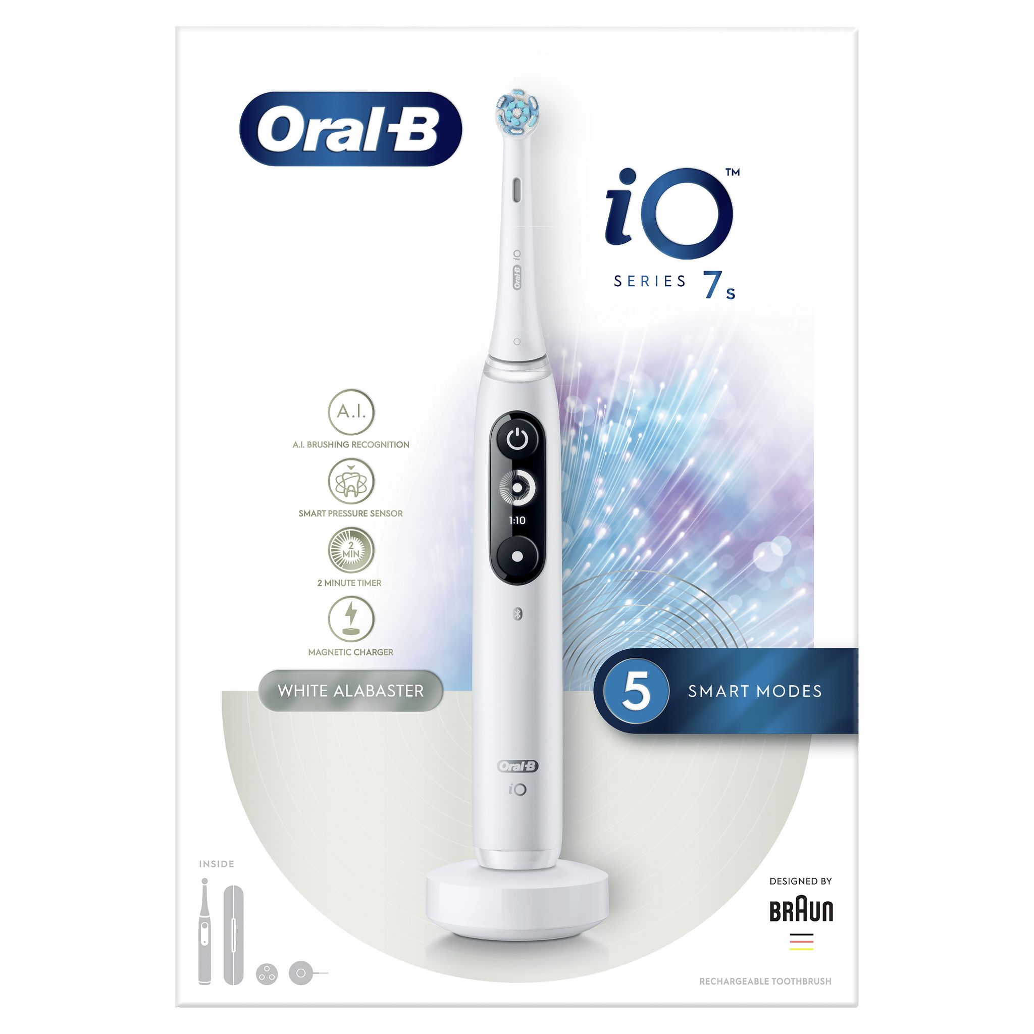 Voir la diapositive 9 : ORAL-B Brosse à dents électrique iO Serie 7s - Blanc