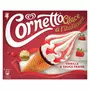 CORNETTO Glace à l'italienne vanille fraise 4 pièces 324g