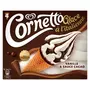 CORNETTO Glace à l'italienne vanille et cacao 4 pièces 324g