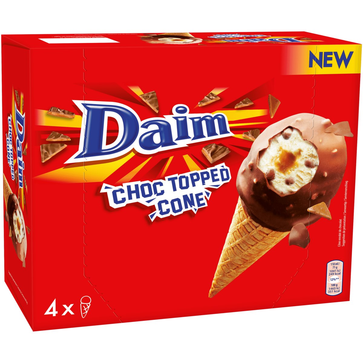 DAIM Cône glacé 4 pièces 284g