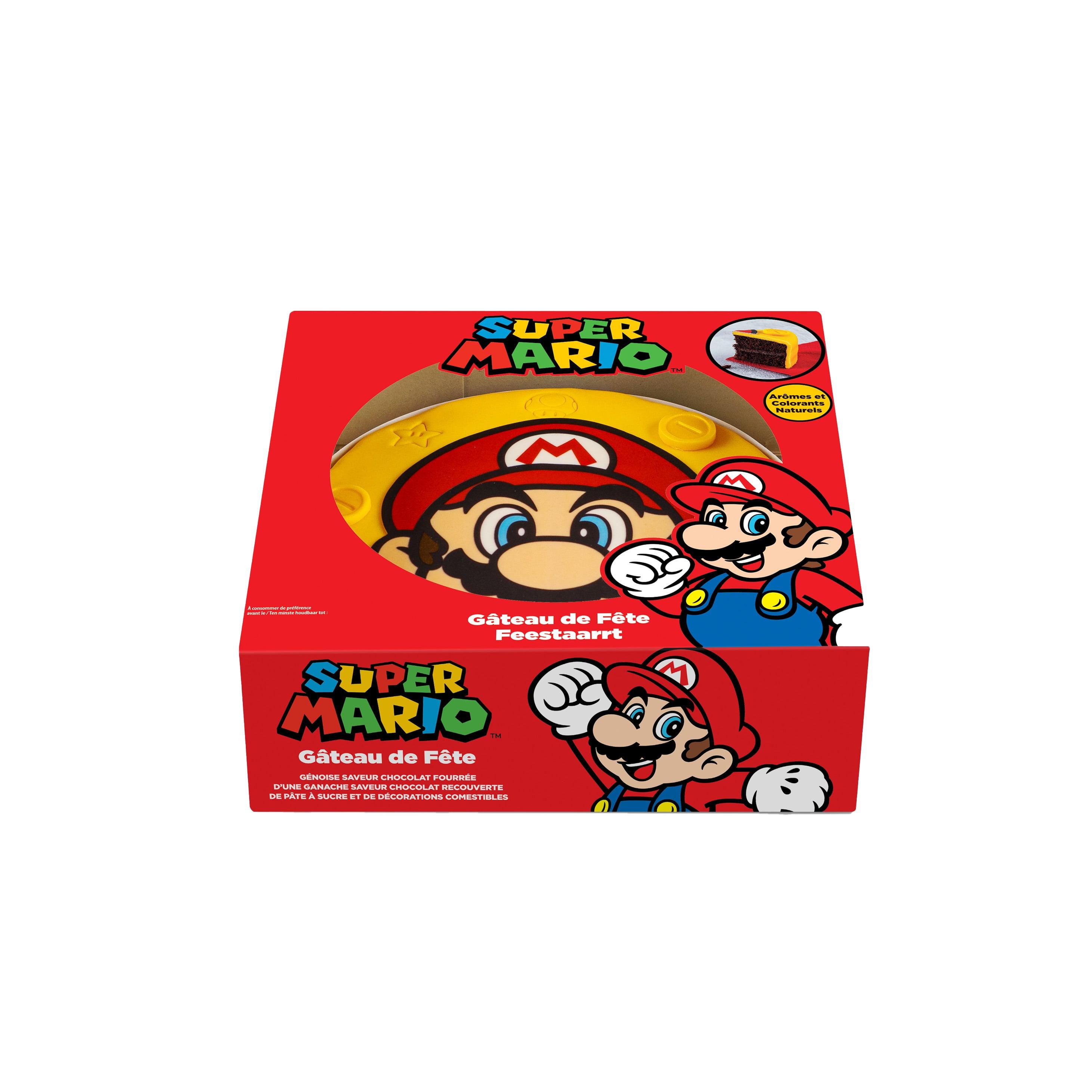 Voir la diapositive 2 : MON PÂTISSIER Gâteau super mario 16 parts 800g