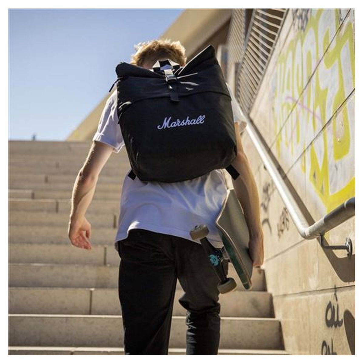 MARSHALL Sac voyage SEEKER BW - Noir et blanc