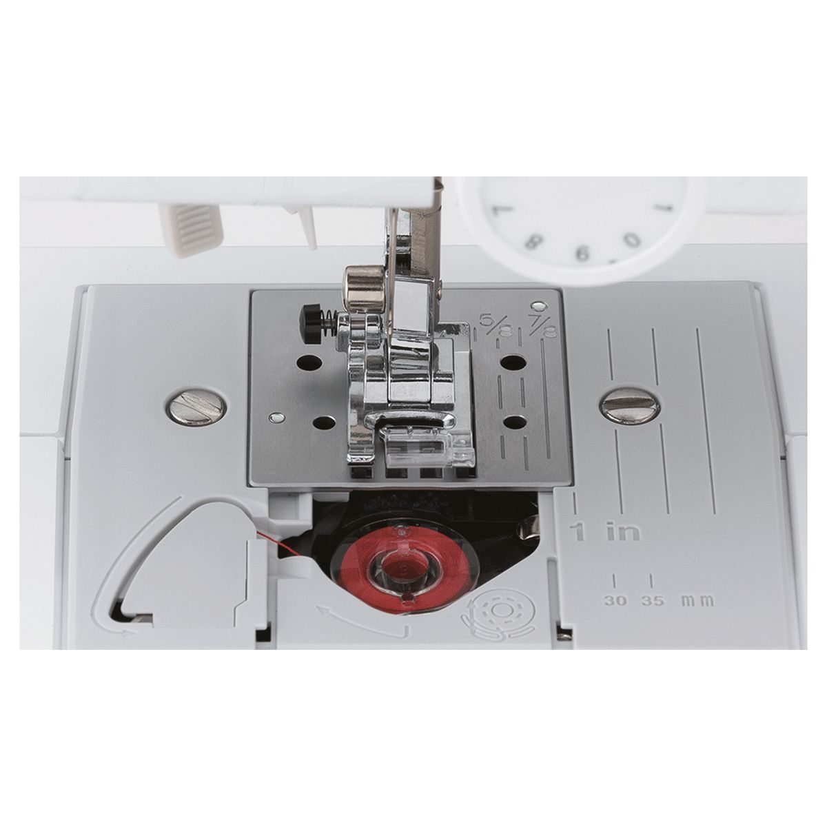 BROTHER Machine à coudre CS10S - Blanc et rouge