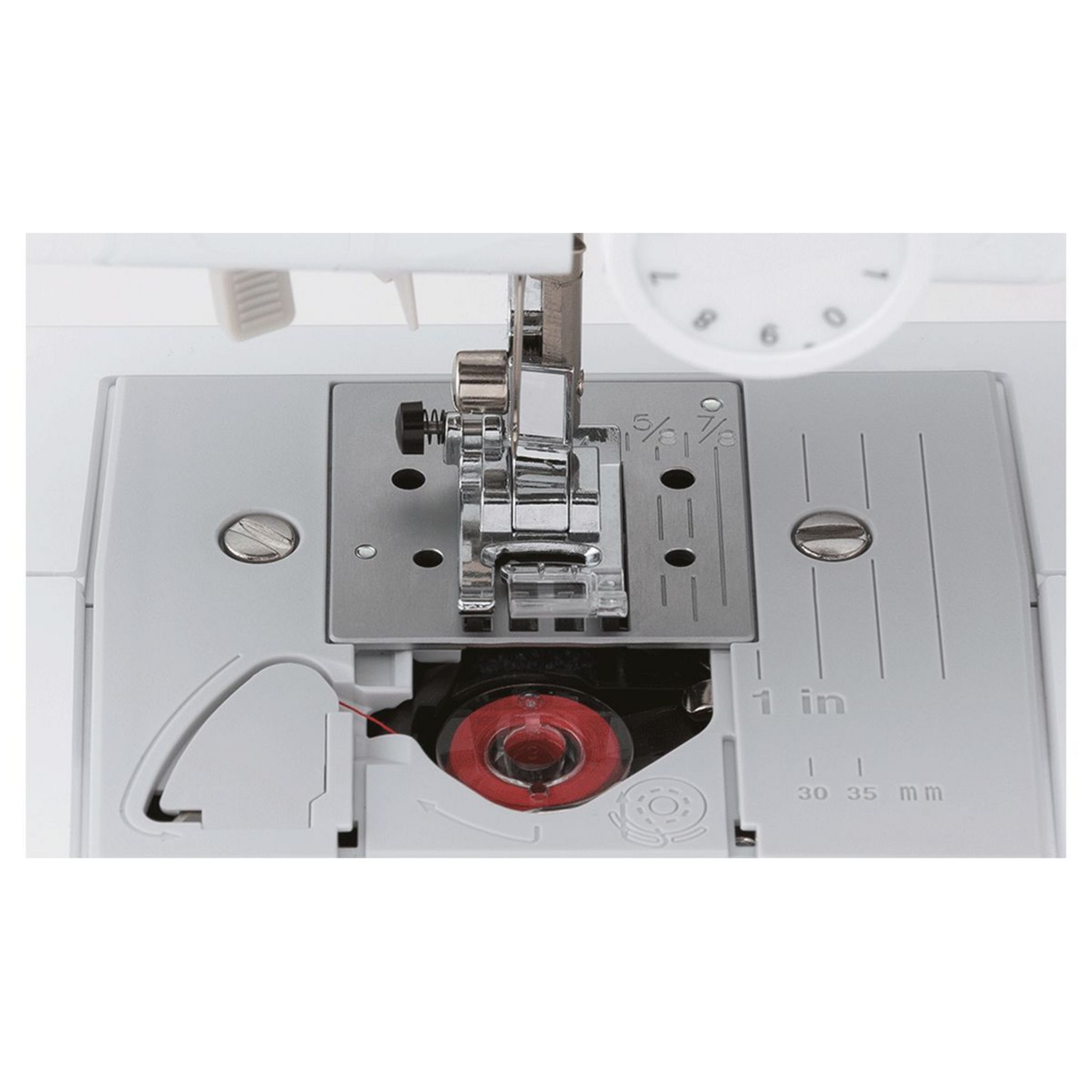 Voir la diapositive 3 : BROTHER Machine à coudre CS10S - Blanc et rouge