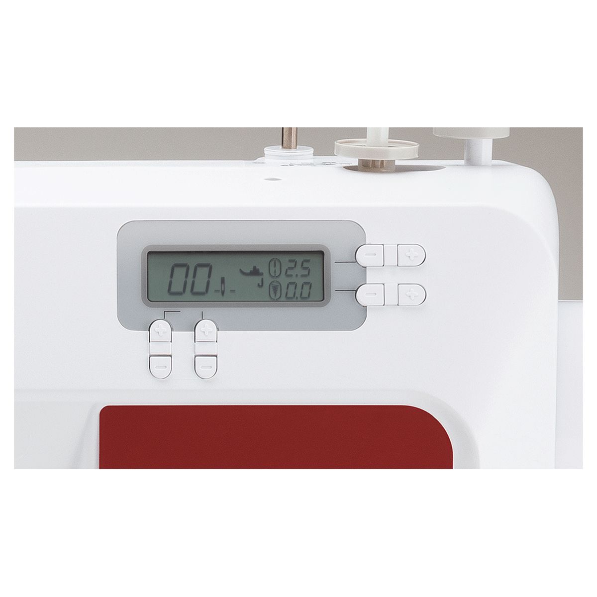 BROTHER Machine à coudre CS10S - Blanc et rouge