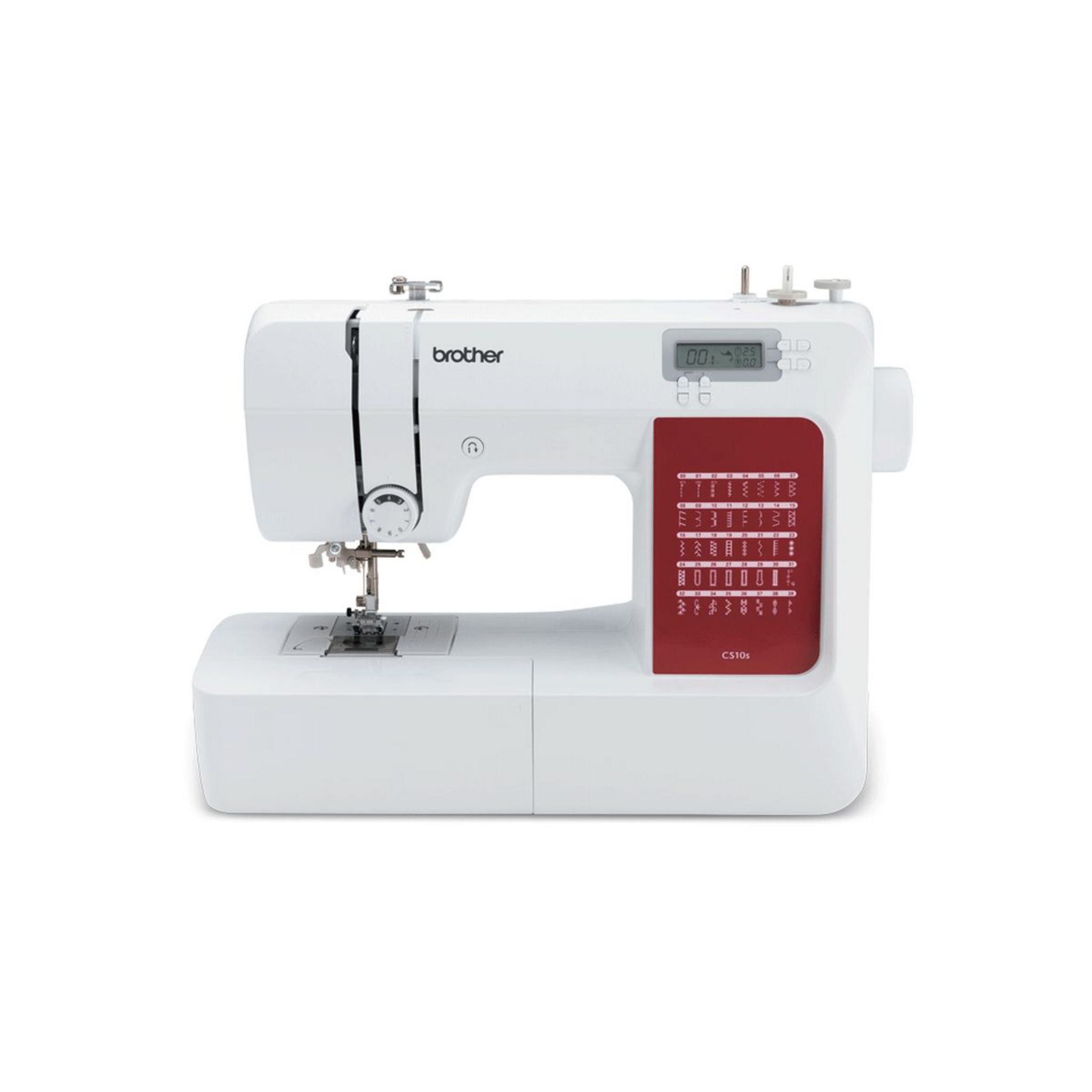 Voir la diapositive 5 : BROTHER Machine à coudre CS10S - Blanc et rouge