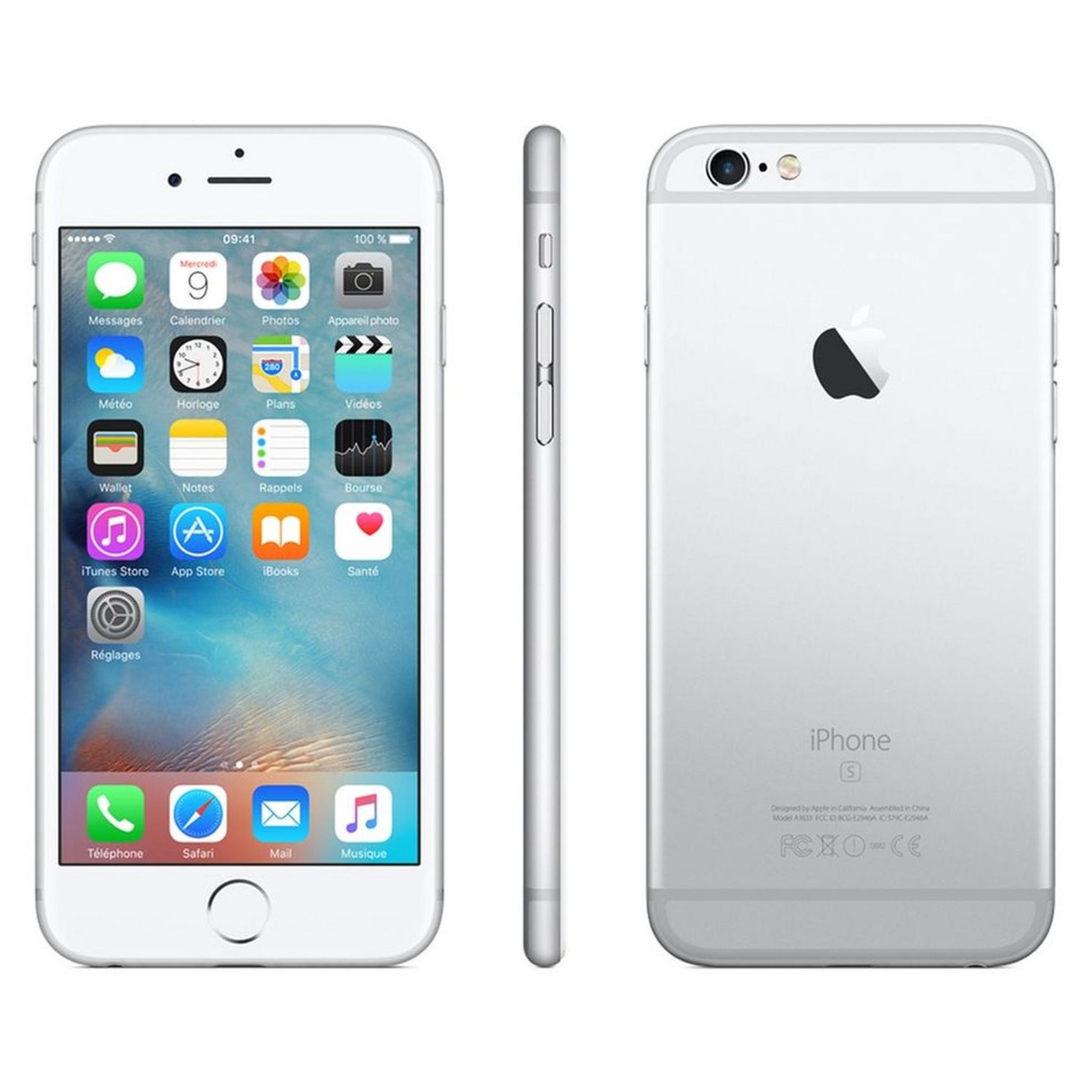 Voir la diapositive 2 : APPLE APPLE - iPhone 6S - Reconditionné Grade A - 64 Go - Argent - LAG