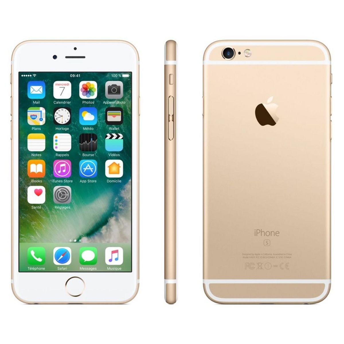 APPLE APPLE - iPhone 6S - Reconditionné Grade A - 64 Go - Or - LAG