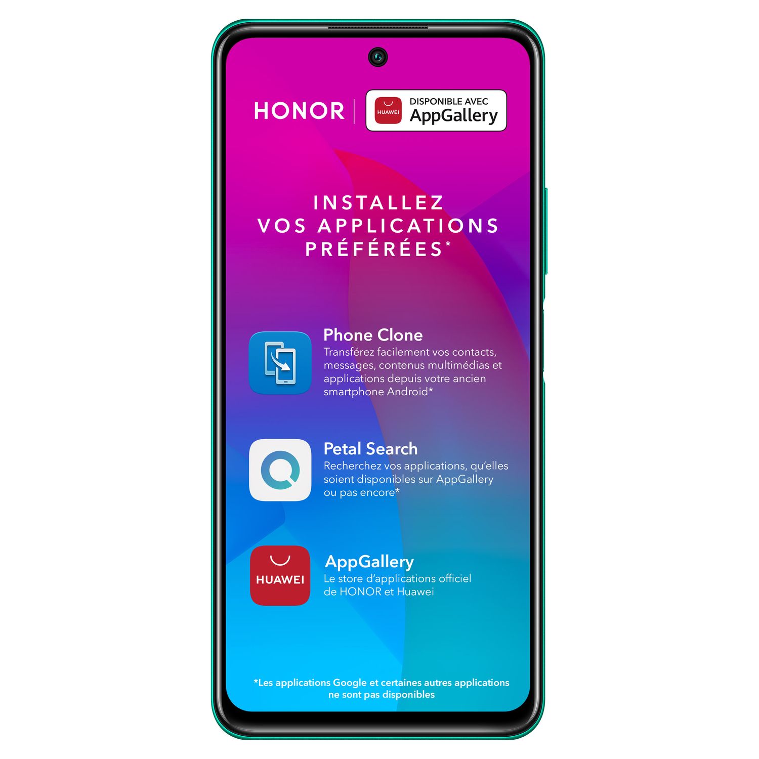 Voir la diapositive 8 : HONOR Smartphone 10X Lite  4G 128 Go Vert 