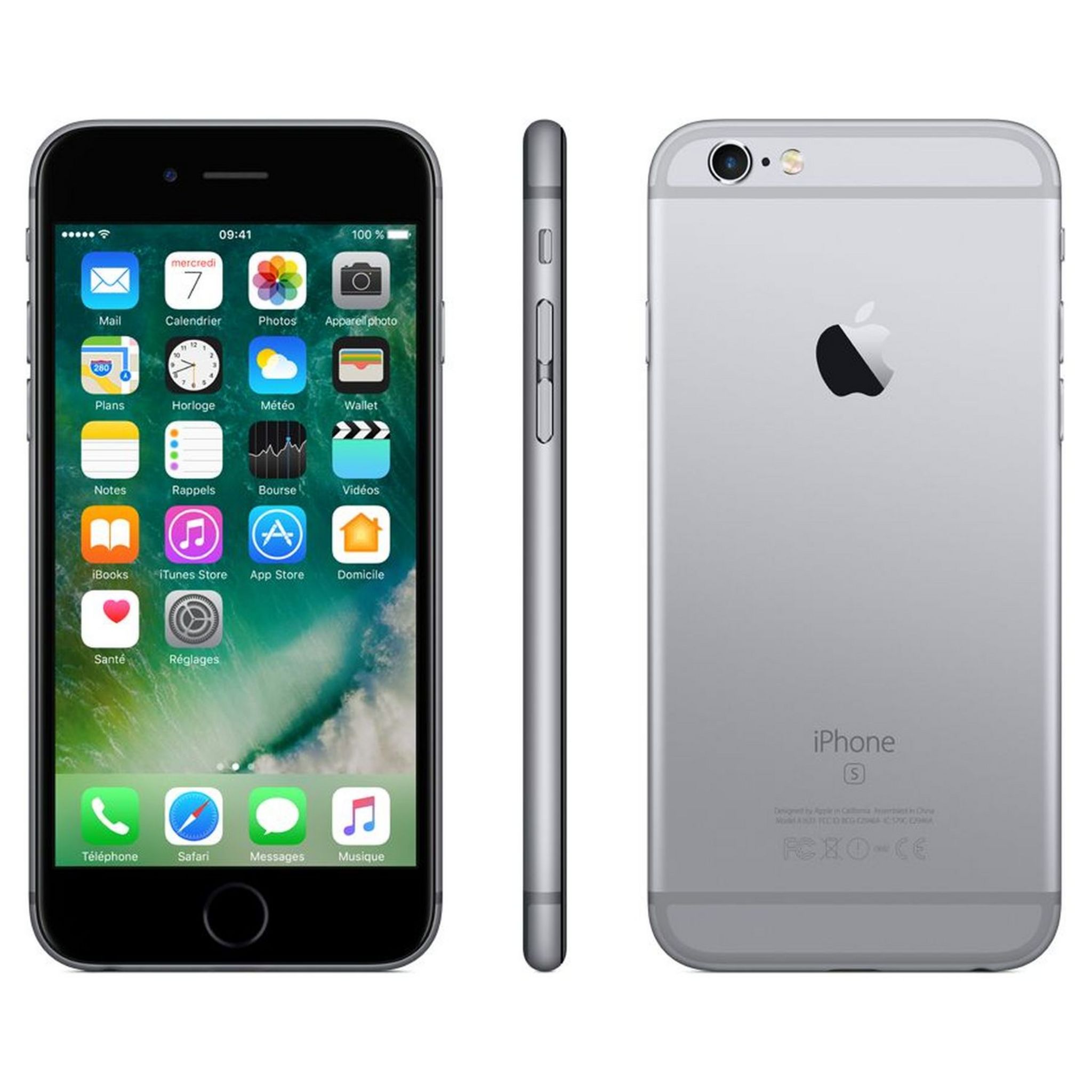 Voir la diapositive 2 : APPLE APPLE - iPhone 6S - Reconditionné Grade A - 64 Go - Gris - LAG