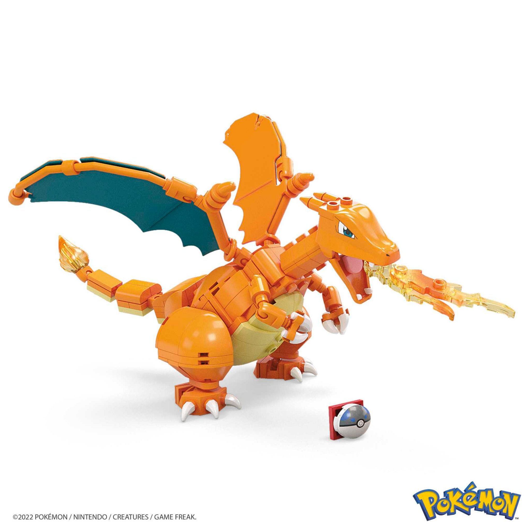 Voir la diapositive 3 : MATTEL Pokemon Dracaufeu à construire MEGA