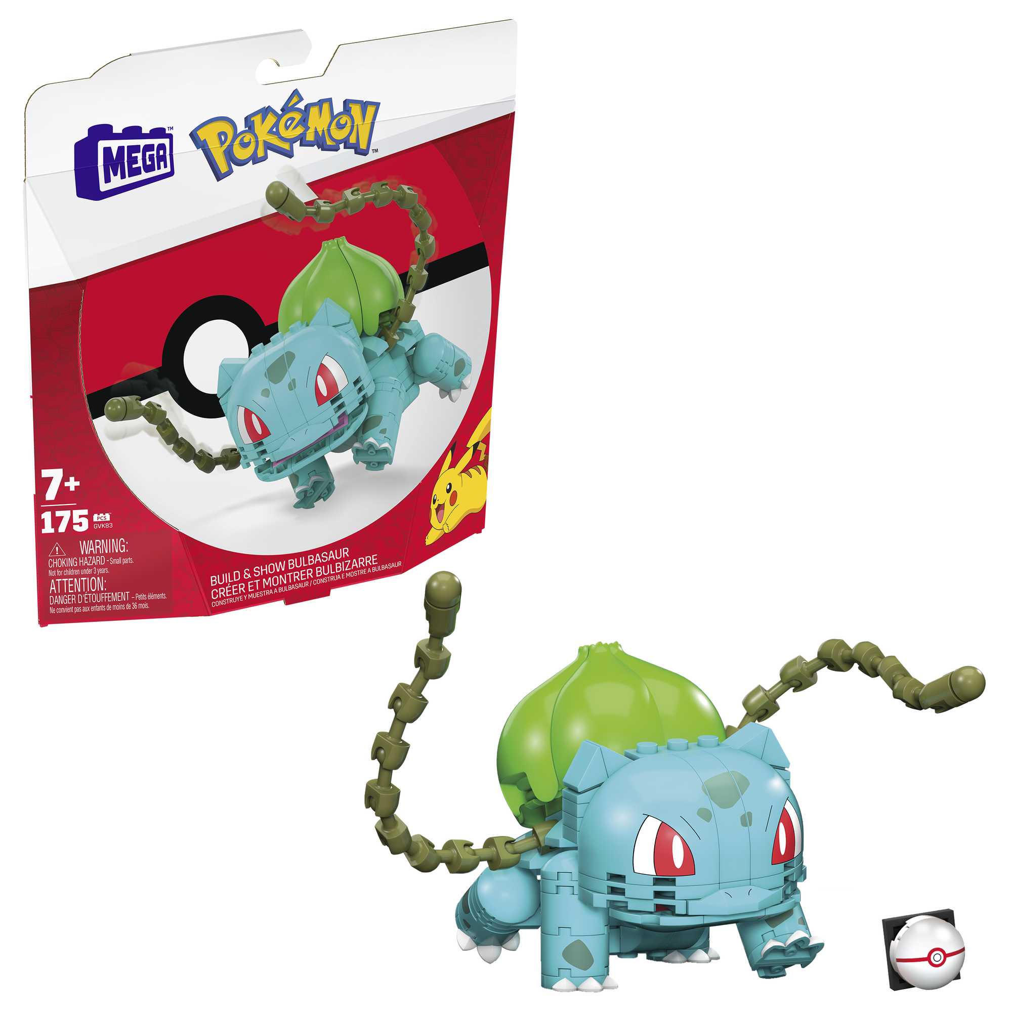 Voir la diapositive 5 : MATTEL Figurine à construire Méga Bulbizarre Pokémon