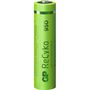 Voir la diapositive 3 : GP Lot 4 piles rechargeables 1.2V - Technologie NiMh - Capacité 950 mAh - Type LR3 AAA