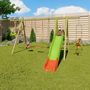 Voir la diapositive 2 : ALEO BY TRIGANO Portique balançoire avec toboggan - Bois et Métal - H2,30m - MAKUTA