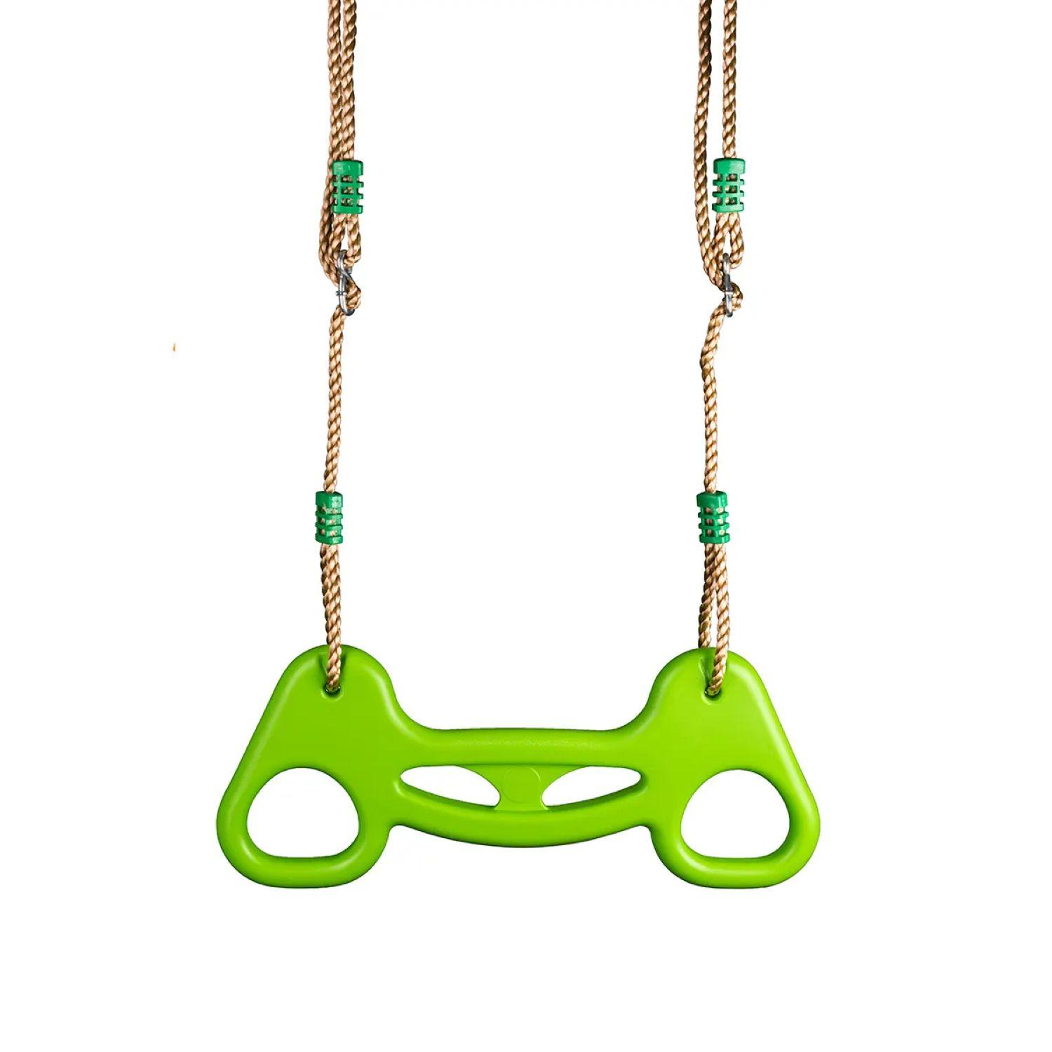 Voir la diapositive 6 : ALEO BY TRIGANO Portique balançoire avec toboggan - Bois et Métal - H2,30m - MAKUTA