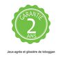 Voir la diapositive 10 : ALEO BY TRIGANO Portique balançoire avec toboggan - Bois et Métal - H2,30m - MAKUTA