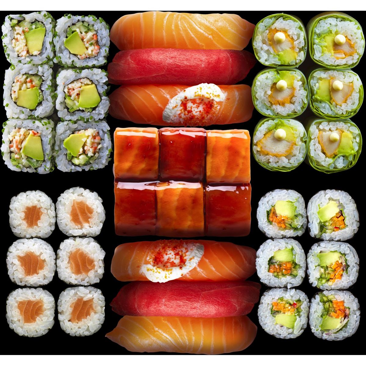 SUSHI SHOP Sushi Shop Box Damier à partager St Valentin 36 pièces 768 gr