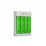 Voir la diapositive 3 : GP Chargeur USB E411+4Accus AA 2100 MAH - Blanc