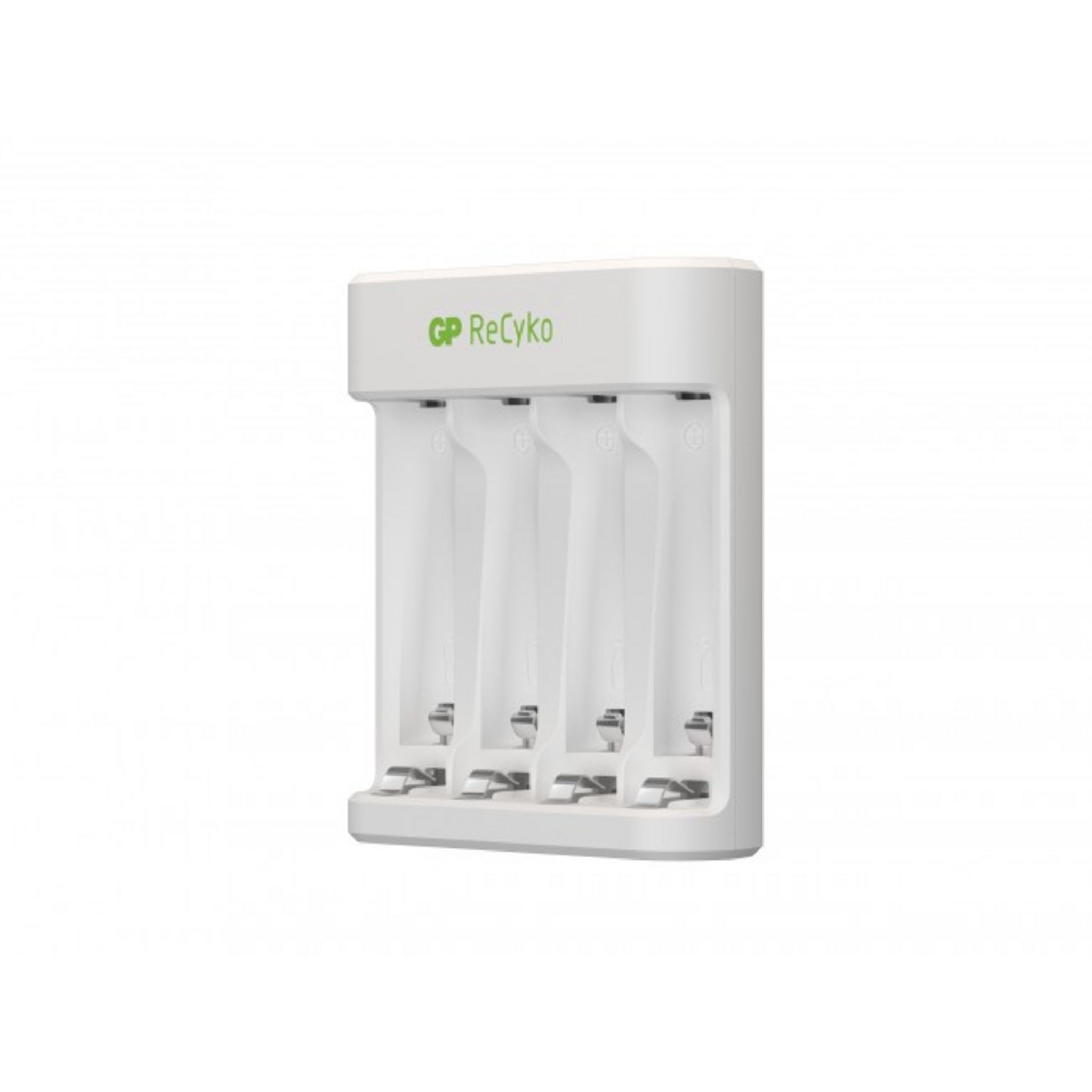 Voir la diapositive 7 : GP Chargeur USB E411+4Accus AA 2100 MAH - Blanc