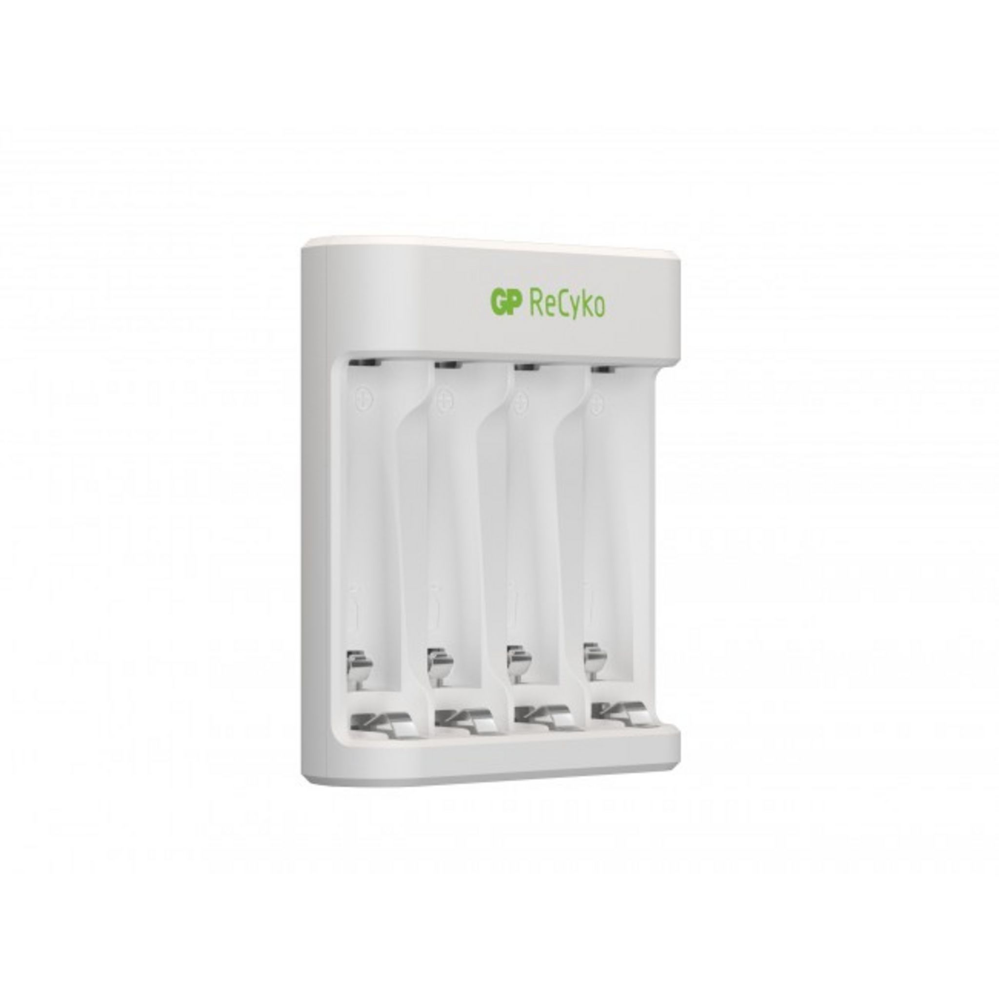 Voir la diapositive 8 : GP Chargeur USB E411+4Accus AA 2100 MAH - Blanc